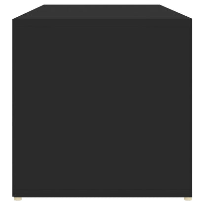 Shoe Storage Bench Black 41.3x13.8x13.8" Engineered Wood