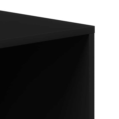 Shoe Storage Bench Black 41.3x13.8x13.8" Engineered Wood
