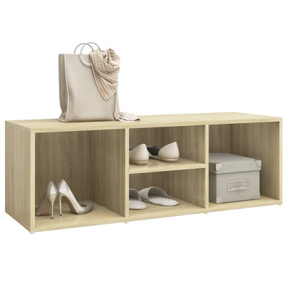 Shoe Storage Bench Sonoma Oak 41.3x13.8x13.8" Engineered Wood