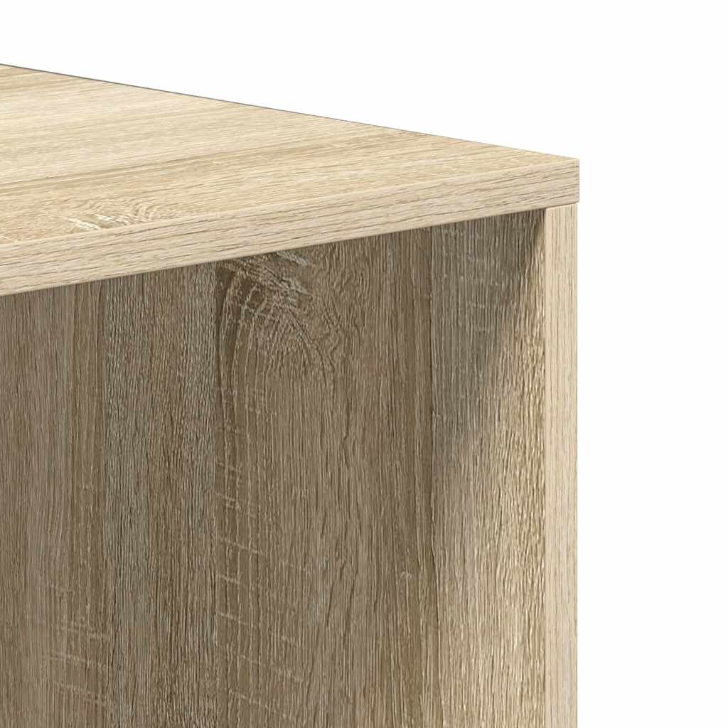 Shoe Storage Bench Sonoma Oak 41.3x13.8x13.8" Engineered Wood