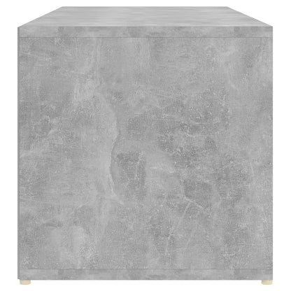 Shoe Storage Bench Concrete Grey 41.3x13.8x13.8" Engineered Wood