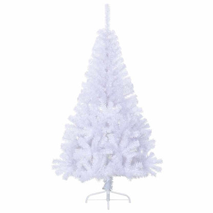 Artificial Half Christmas Tree with Stand White 5 ft PVC