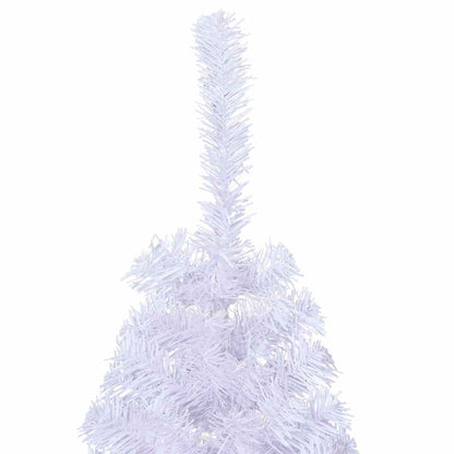 Artificial Half Christmas Tree with Stand White 5 ft PVC
