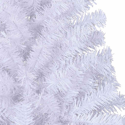 Artificial Half Christmas Tree with Stand White 6 ft PVC