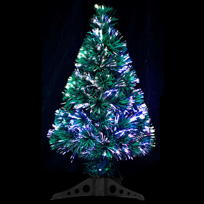 Artificial Christmas Tree Green 2 ft Fiber Optic