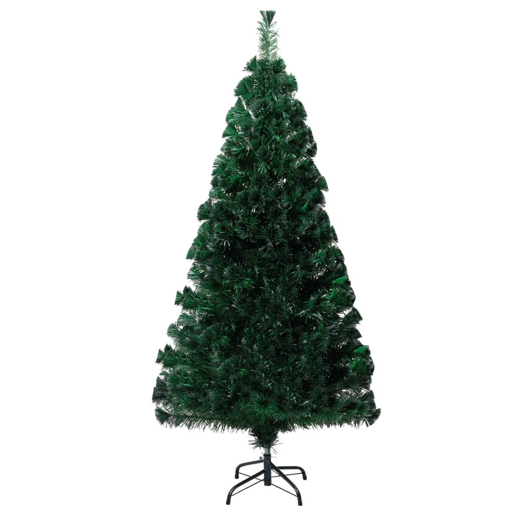 Artificial Christmas Tree with Stand Green 4 ft Fiber Optic