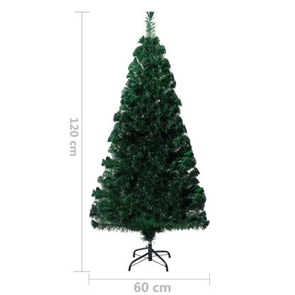 Artificial Christmas Tree with Stand Green 4 ft Fiber Optic
