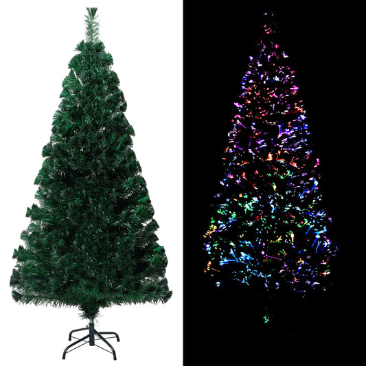 Artificial Christmas Tree with Stand Green 4 ft Fiber Optic