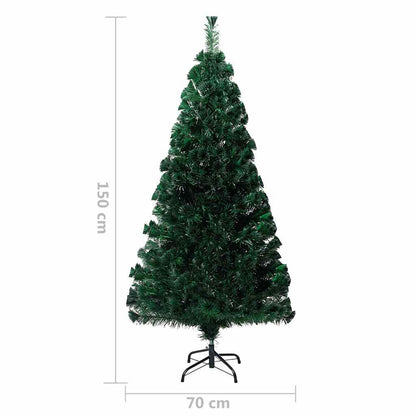 Christmas Tree Green PVC, Steel, Fiber Optic 5 ft