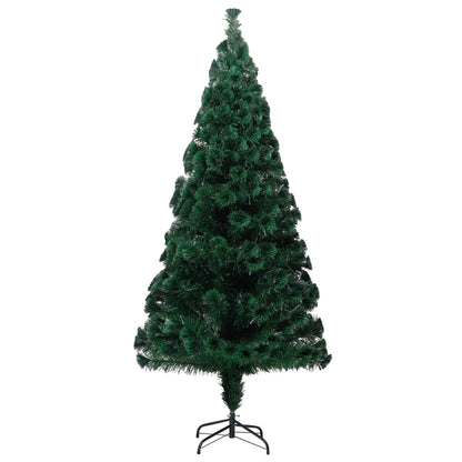 Artificial Christmas Tree with Stand Green 6 ft Fiber Optic