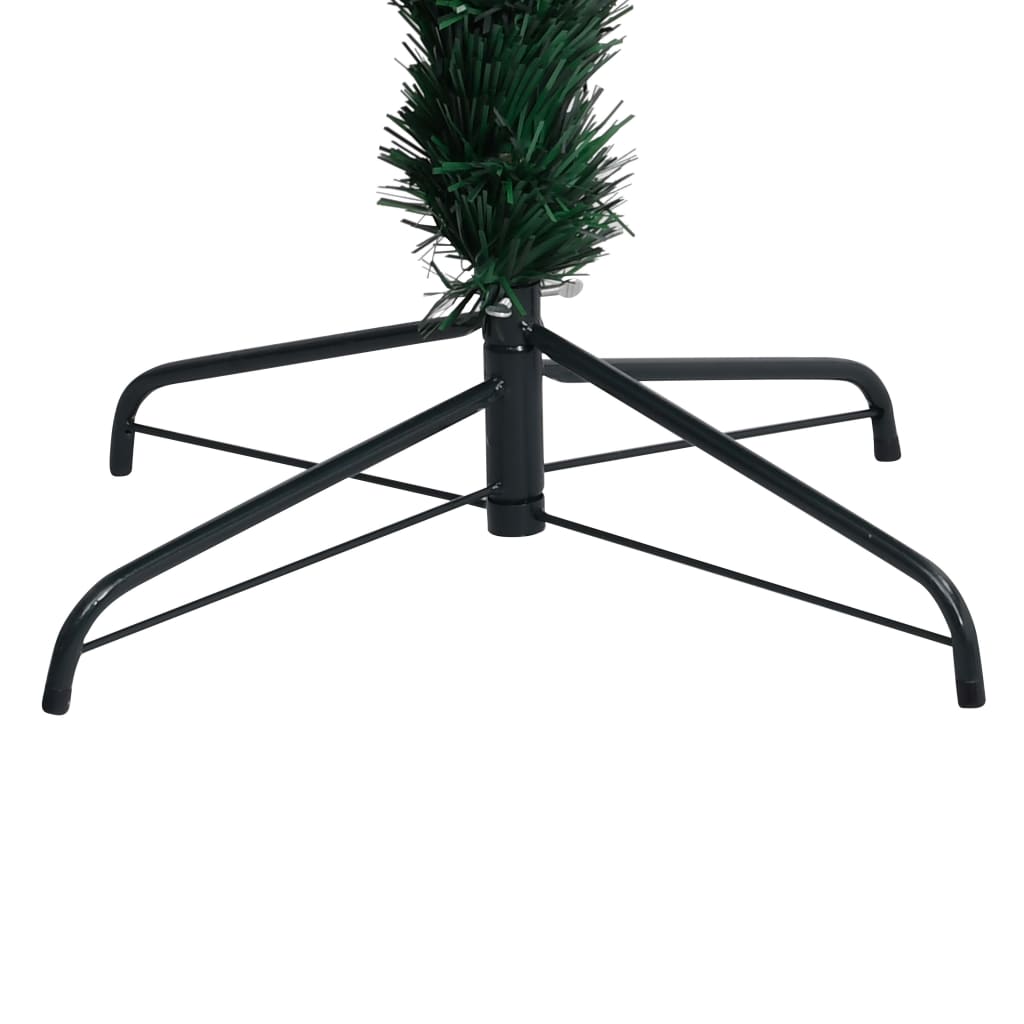 Artificial Christmas Tree with Stand Green 6 ft Fiber Optic