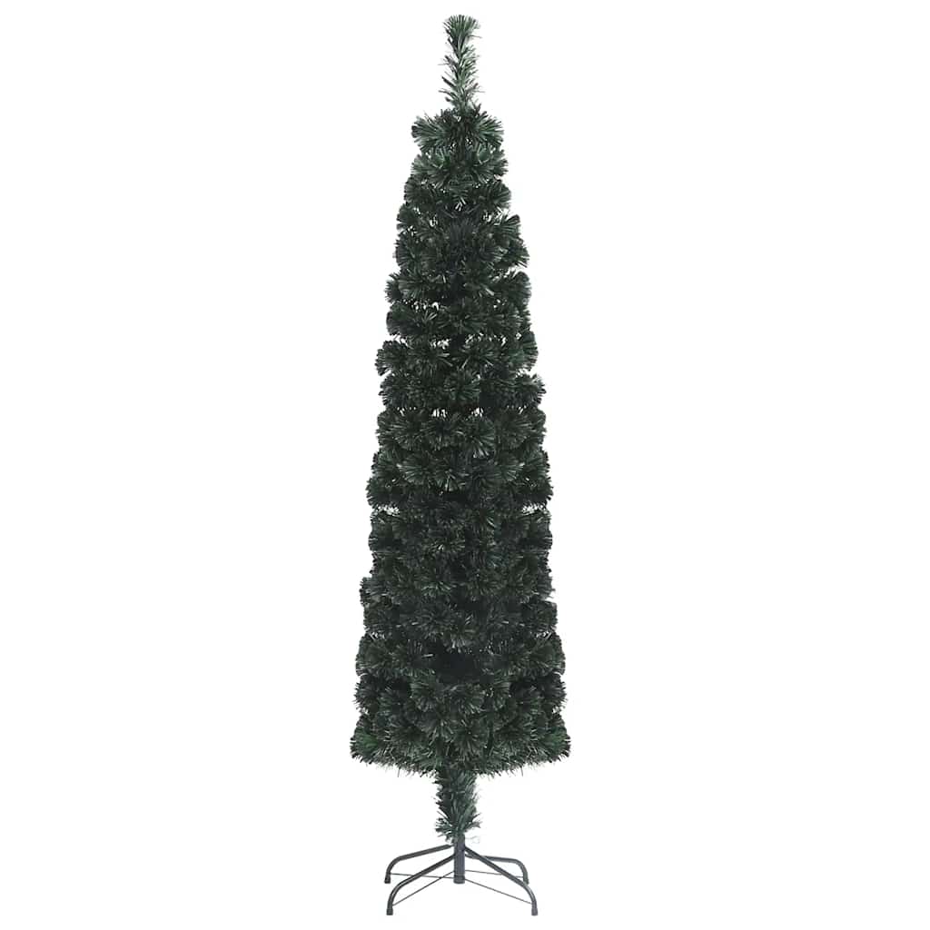 Christmas Tree Black and Green Fiber optic, Steel 7 ft tall