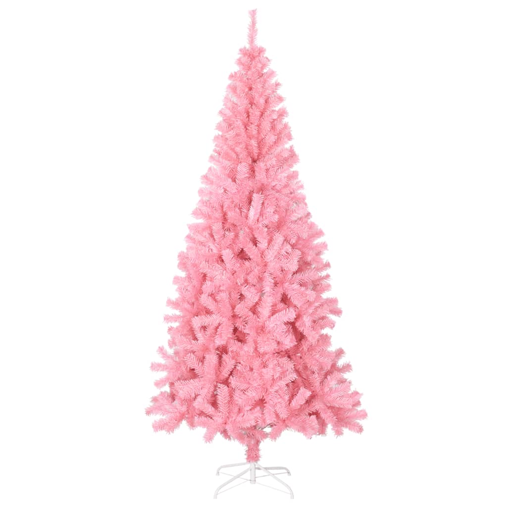 Artificial Christmas Tree with Stand Pink 8 ft PVC