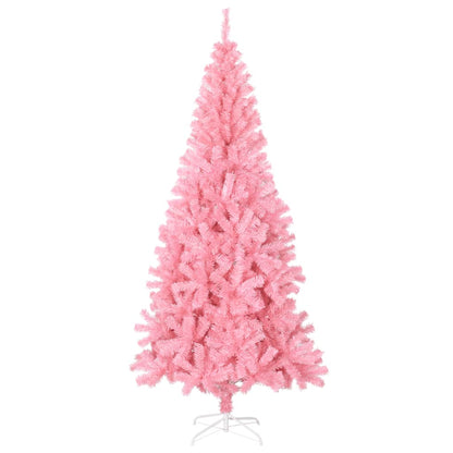 Artificial Christmas Tree with Stand Pink 8 ft PVC
