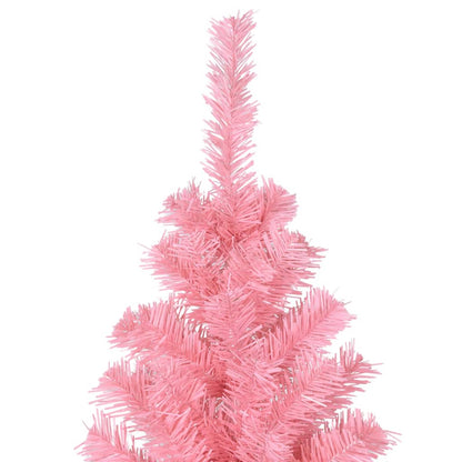 Artificial Christmas Tree with Stand Pink 8 ft PVC