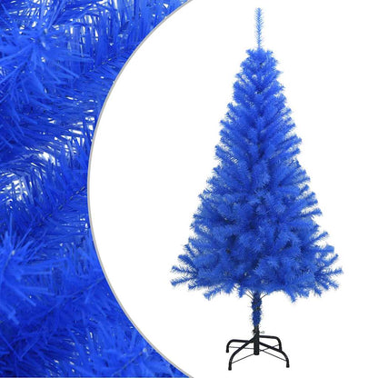 Artificial Christmas Tree with Stand Blue 4 ft PVC