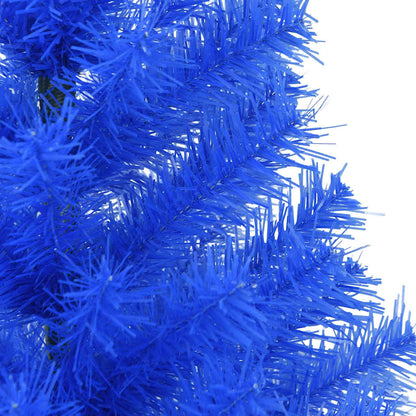 Artificial Christmas Tree with Stand Blue 4 ft PVC