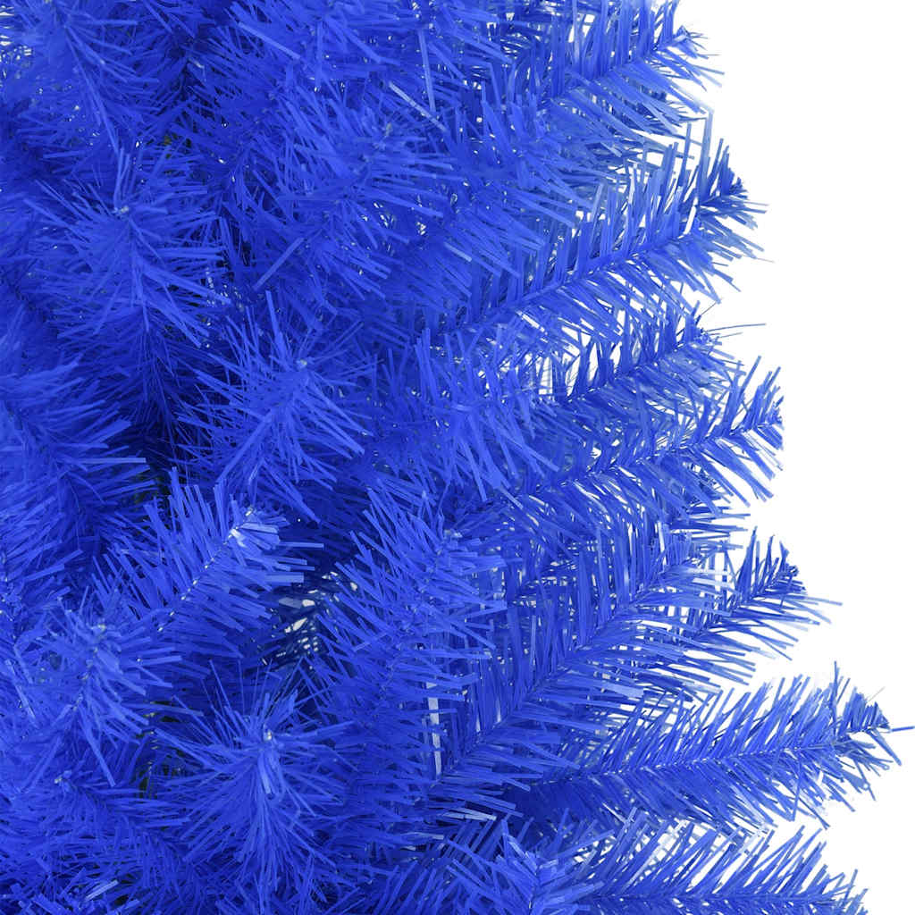 Artificial Christmas Tree with Stand Blue 8 ft PVC