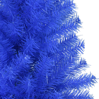 Artificial Christmas Tree with Stand Blue 8 ft PVC
