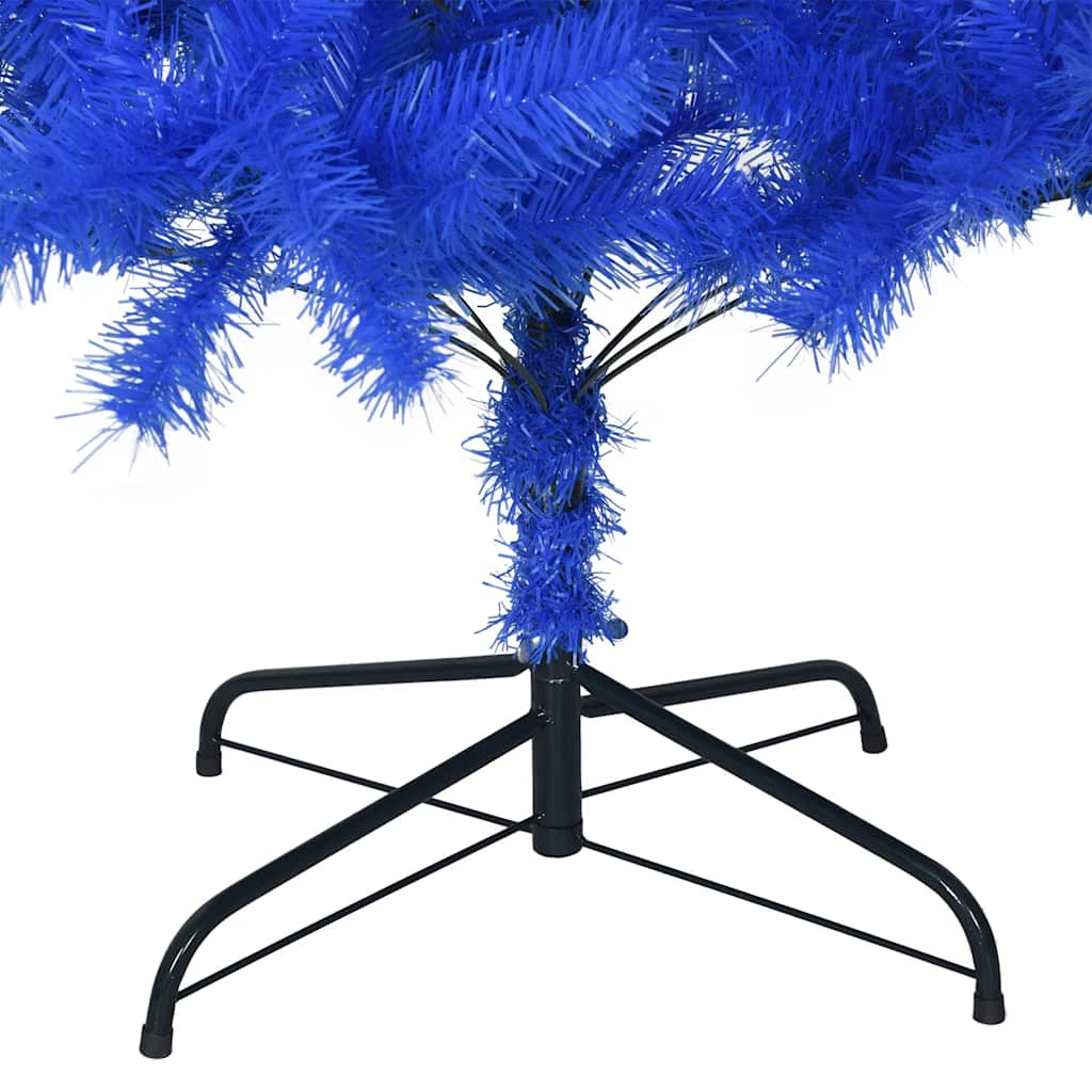 Artificial Christmas Tree with Stand Blue 8 ft PVC
