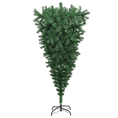Upside-down Artificial Christmas Tree with Stand Green 8 ft