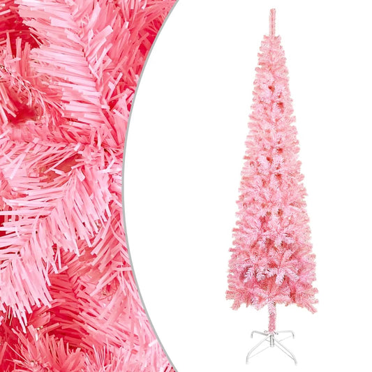 Slim Christmas Tree Pink 7 ft