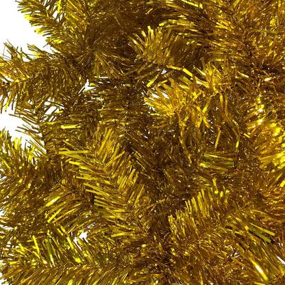 Slim Christmas Tree Gold 7 ft