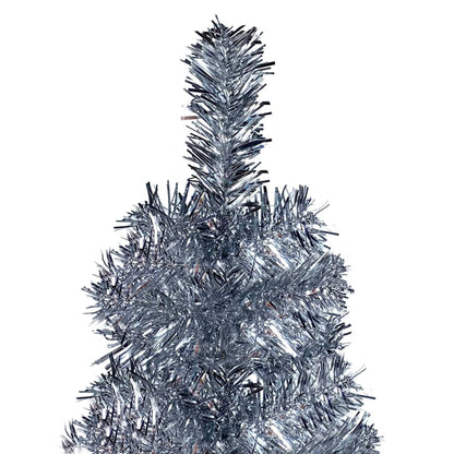 Slim Christmas Tree Silver 5 ft