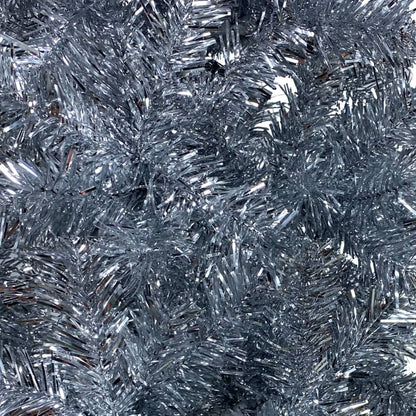 Christmas Tree Silver PVC, steel 5.9 ft Collapsible