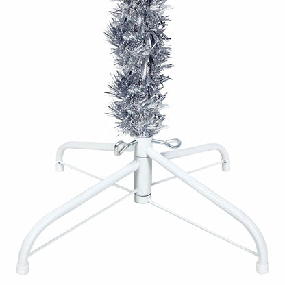 Christmas Tree Silver PVC, steel 5.9 ft Collapsible