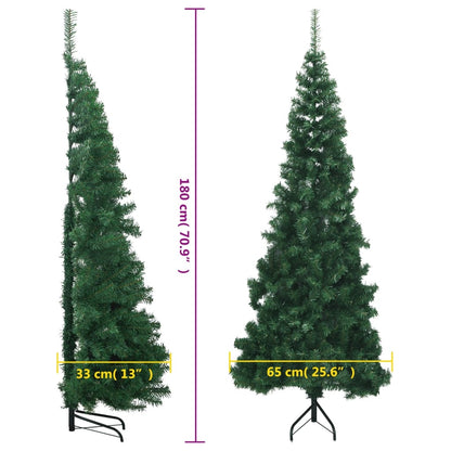 Artificial Christmas Tree Green PVC and steel 70.9 in