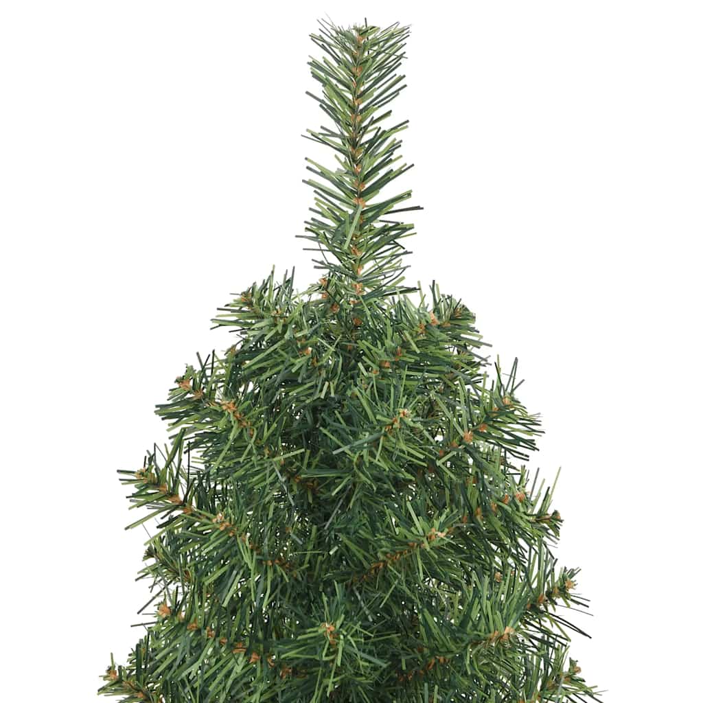 Slim Artificial Christmas Tree with Stand Green 4 ft PVC