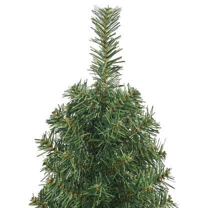 Slim Artificial Christmas Tree with Stand Green 4 ft PVC