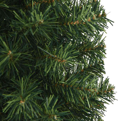 Slim Artificial Christmas Tree with Stand Green 4 ft PVC