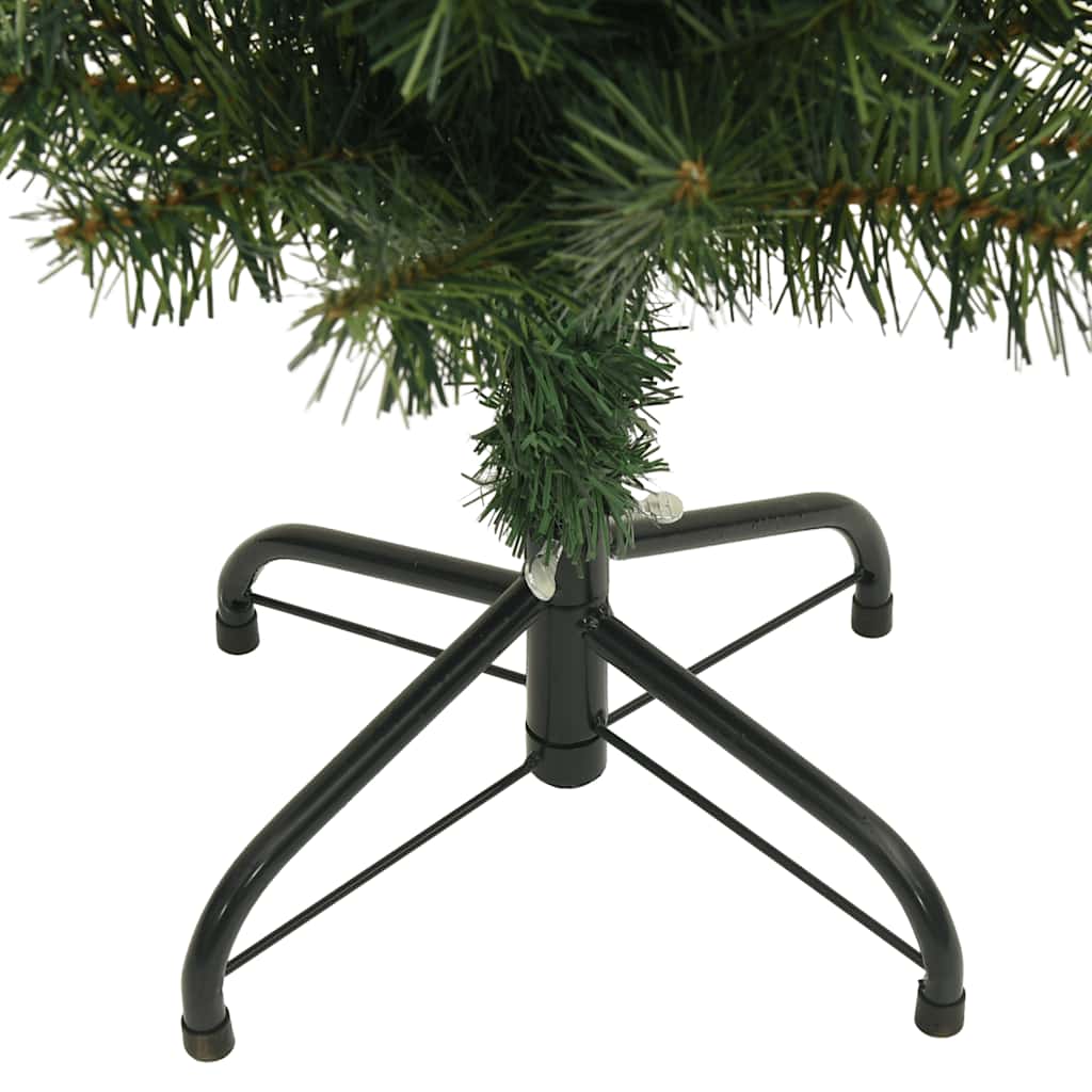 Slim Artificial Christmas Tree with Stand Green 4 ft PVC