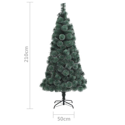 Artificial Christmas Tree Green PET and Steel 82.7 in