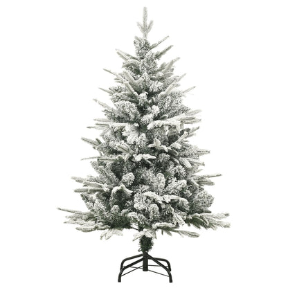 Artificial Christmas Tree Green with white flocked snow PVC Medium