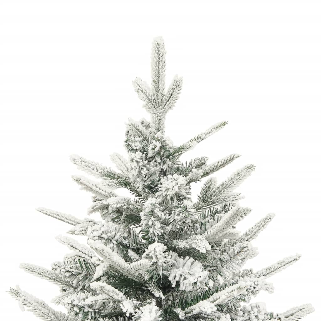 Artificial Christmas Tree Green with white flocked snow PVC Medium