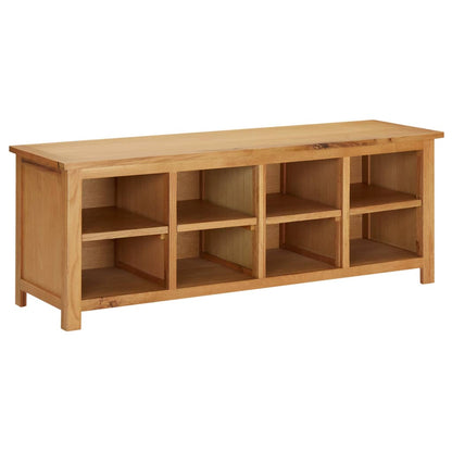 Shoe Rack 44.9x14.6x17.7" Solid Oak Wood