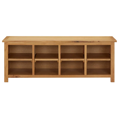 Shoe Rack 44.9x14.6x17.7" Solid Oak Wood