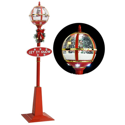 Christmas Street Lamp Red ABS, PVC Large Christmas Street Lamp