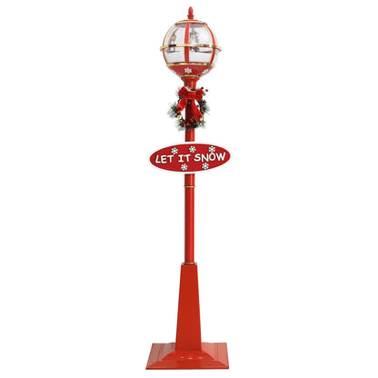 Christmas Street Lamp Red ABS, PVC Large Christmas Street Lamp