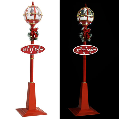 Christmas Street Lamp Red ABS, PVC Large Christmas Street Lamp
