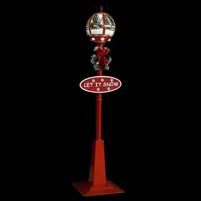 Christmas Street Lamp Red ABS, PVC Large Christmas Street Lamp