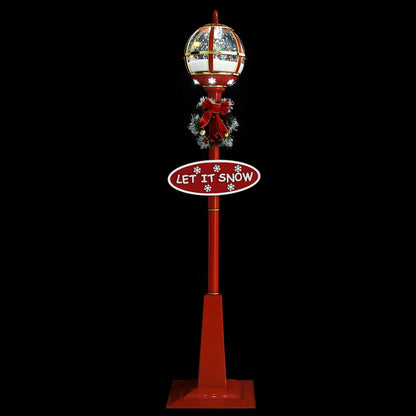 Christmas Street Lamp Red ABS, PVC Large Christmas Street Lamp