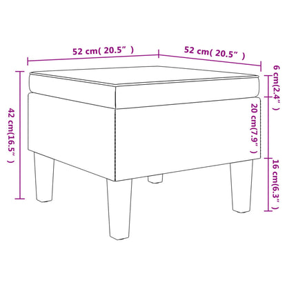 Stool Wine Red Fabric (100% polyester), rubber wood