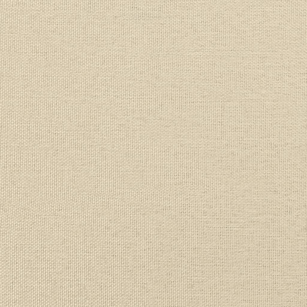 Stool Cream Polyester fabric, rubber wood Compact Durable Stool