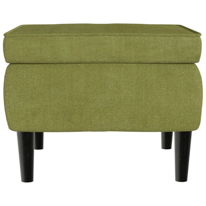 Stool Light Green Velvet (100% polyester), rubber wood Compact