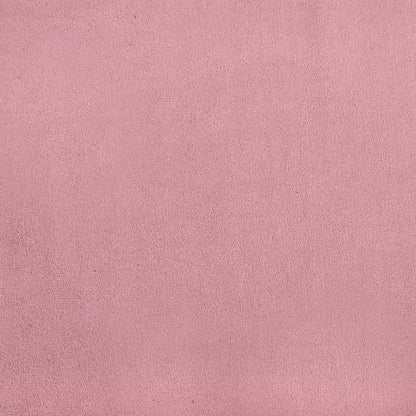 Stool Pink Velvet (100% polyester), rubber wood Compact Modern