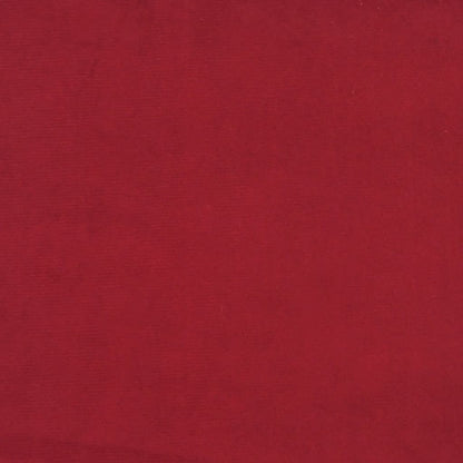 Stool Wine Red Velvet, rubber wood Small Footstool Square